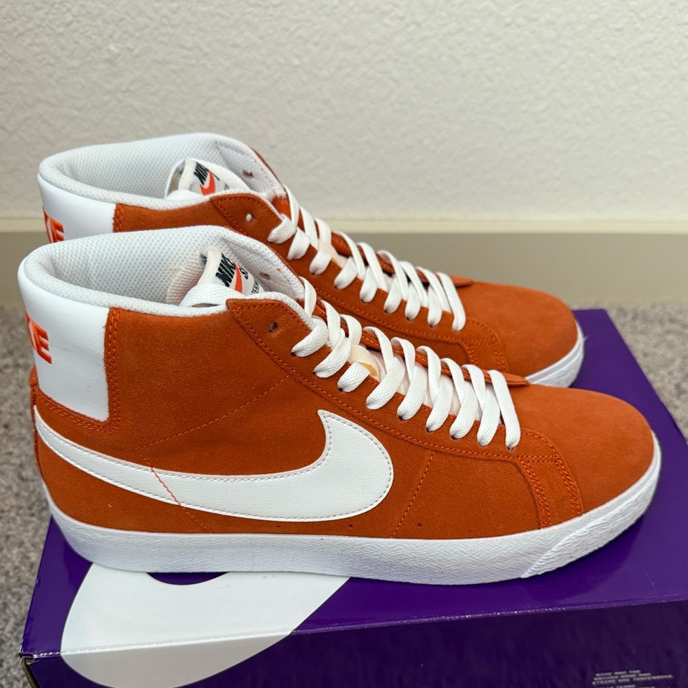 Nike SB Zoom Blazer Mid 'Safety Orange', New, Size 10
